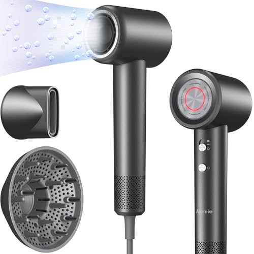 Ailomie Secador Pelo Profesional Ionico con Difusor, 200 Milliones Ionico Negativos, Motor Brushless de 110 000RPM, 1600W, 59 dB de Ruido Bajo Ailomie Secador Pelo Profesional Ionico con Difusor, 200 Milliones Ionico Negativos, Motor Brushless de 110 000RPM, 1600W, 59 dB de Ruido Bajo