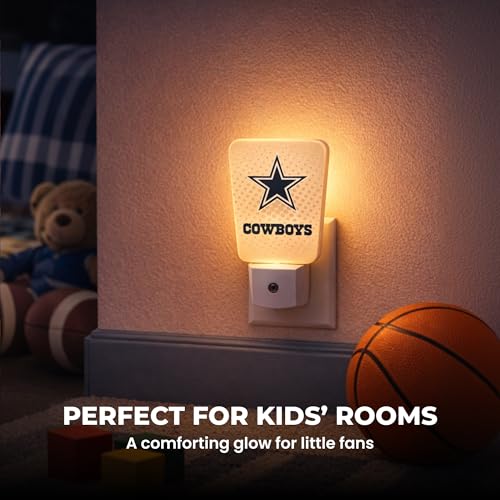 Party Animal NFL Team LED Night Light, with Auto Sensor and 3 Light Settings, Slim 5-Inch Design fits Standard Outlets, Philadelphia Eagles by Party Animal - Image 5