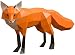 Rekaf Accueil Accessoires 3D Origami Paper Modèle, Diy Fox Paper Art Artisanat, Murale d'animaux 3D Montée à la main, Ornements créatifs à la main Fox Sculpture Puzzle Pupe Jouets Puzzle Handmade Coll