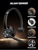 TECKNET Bluetooth Headset, Wireless Headset with Microphone Noise Cancelling for Work, BT6.0 with 60hrs Working Time, One Click Mute & Rotatable Mic Single Ear Headphone for Office/Call Center/Truck #5