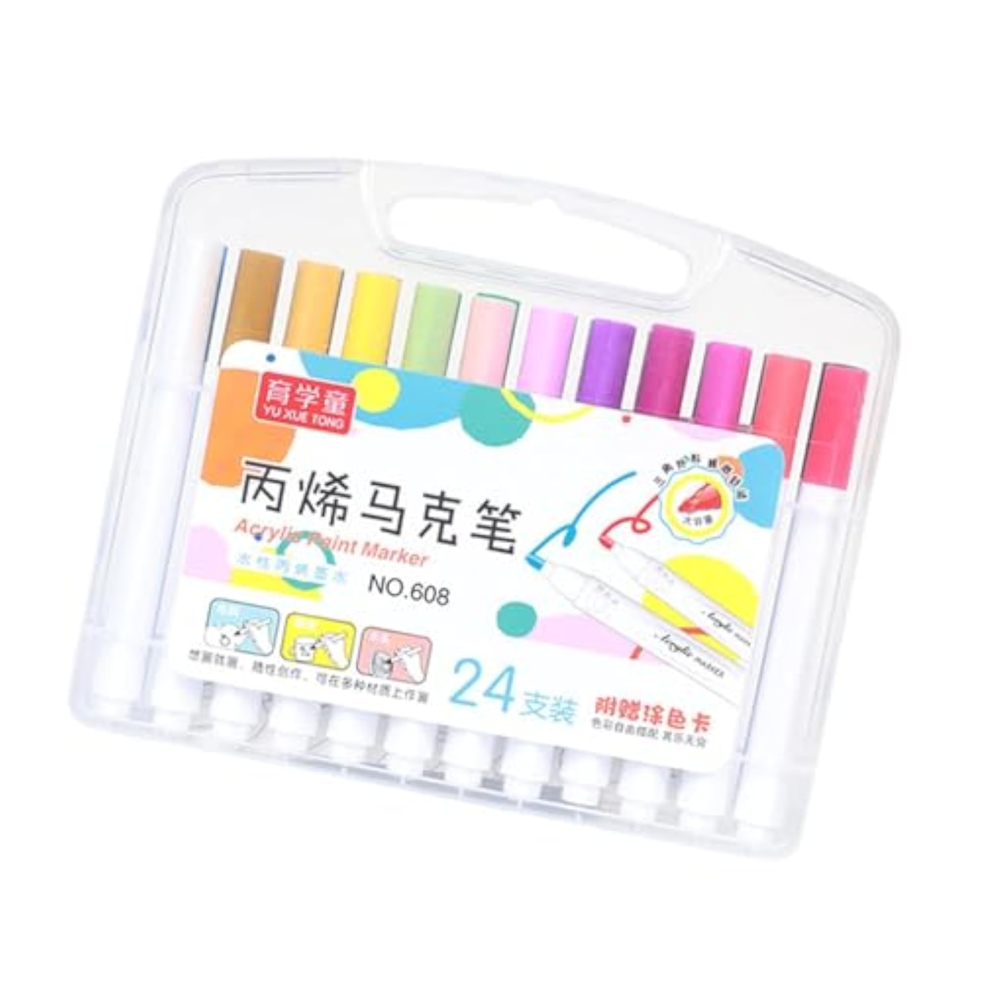 Acrylic Paint Markers Waterproof with Carry Case