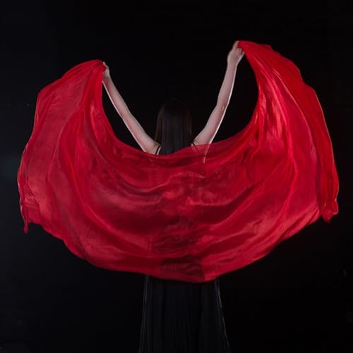 Velo de seda para danza de textura ligera con caída fluida de 250 cm 3