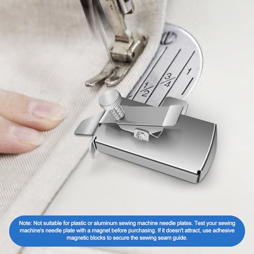Jongdari Guia de costura magnética para máquina de costura, guia de costura atualizado, guia de cost
