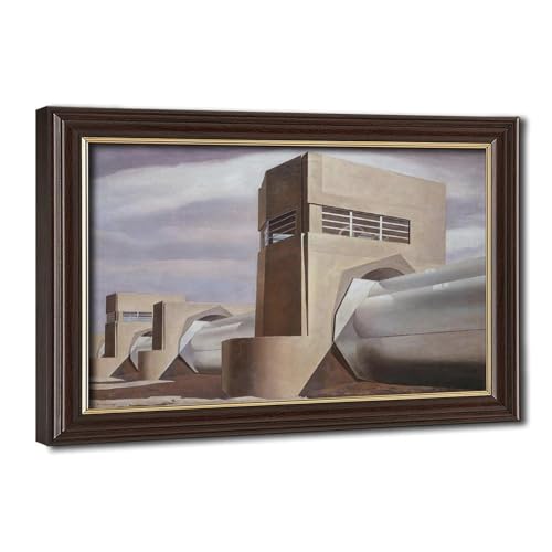 Toile tendue Water Charles Sheeler pour habiller un grand mur vide avec une peinture déco