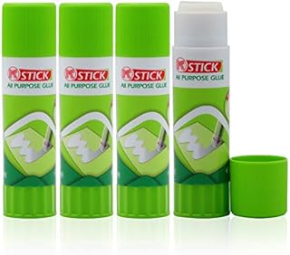 3D Printer Glue Sticks, FENGWANGLI 4 Pieces Solid Adhesive for Hot Bed Print Filament PLA Glass ABS PETG CPE