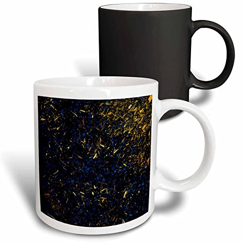 3dRose Abstract inspired by Jackson Pollock 11oz Magic Transforming Mug