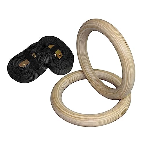 Anillas de gimnasia de madera ajustables para entrenamiento