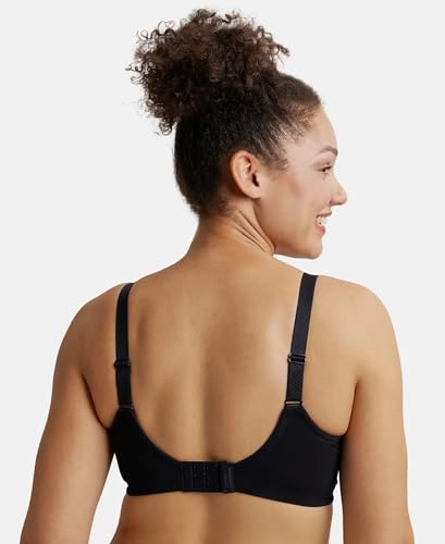 Image of Jockey ES27 Women Wirefree Non Padded Super Combed Cotton Elastane Stretch Full Coverage Minimizer Bra