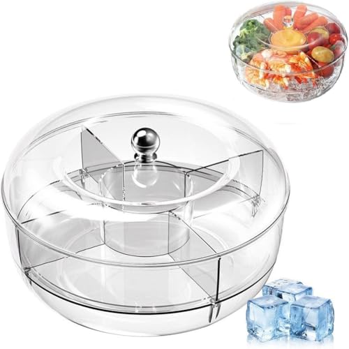 Plateau à légumes de service fraîcheur avec couvercle transparent