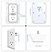 JcBlaon Outlet Extender Surge Protector - 6 Outlet Splitter with 4 USB Ports (2 USB C), Multiple Plug Expander Wall Charger, 3 Sided Multi Plug Wall Adapter Power Strip for Home Office Kitchen Travel