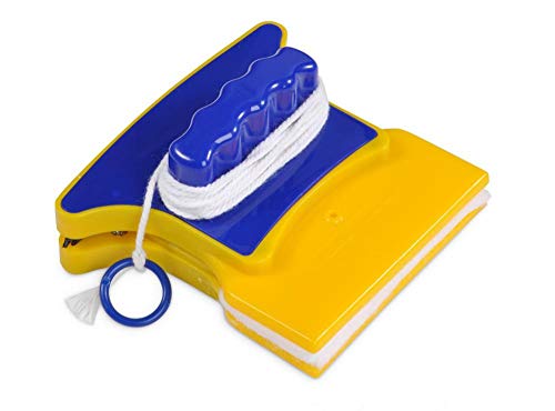 Double-Side Magnetic Glass Cleaner Wiper Window Mirror Fish Tanks Pad Scraper Home Cleaning Brush Squeegee Washing Equipment for Single Glazed Windows with 3-8mm Thickness