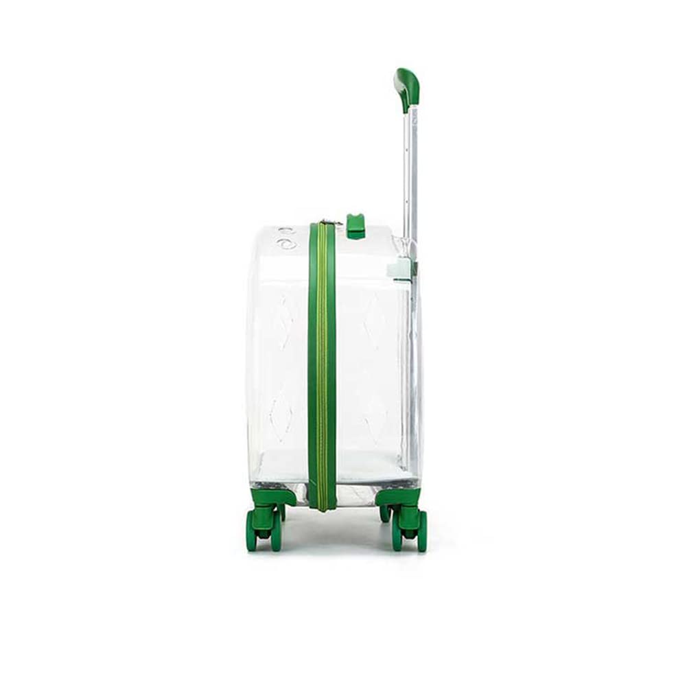 Bolsa de gato transparente portátil Multifuncional Mochila para mascotas Trolley