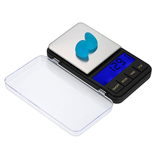 KKmoon 500g / 0,01g Balança de bolso de alta precisão Balança de joias precisa Balança de cozinha Mi