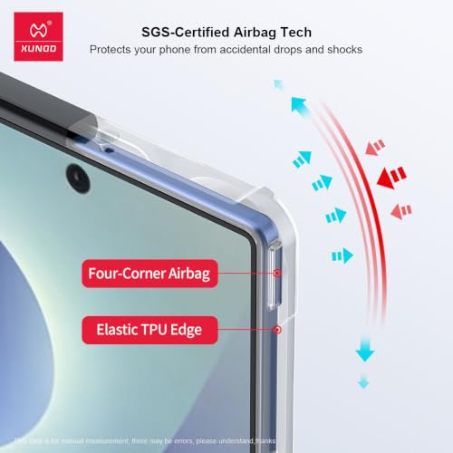 Image of PRITO Compatible for Samsung Galaxy Z Fold 8 Ultra Case - Clear Beatle Slim Phone Case with Hard Pc Back, Soft TPU Edges, Hinge, Non-Yellowing, Shockproof Protective Cover for Z Fold 8 Ultra