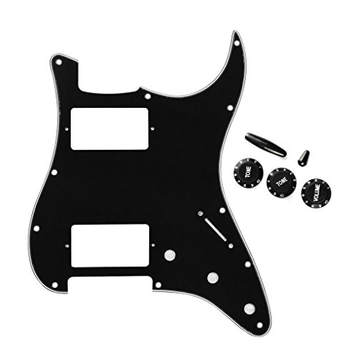 FLEOR HH Style Guitare Pickguard avec 2T1V Boutons de commande 5 Ways Toggle Switch Conseils pour Fender Strat… - Les Beatles, Paul McCartney, John Lennon, RIngo Starr, George Harrison FLEOR HH Style Guitare Pickguard avec 2T1V Boutons de commande 5 Ways Toggle Switch Conseils pour Fender Strat… – Image 3