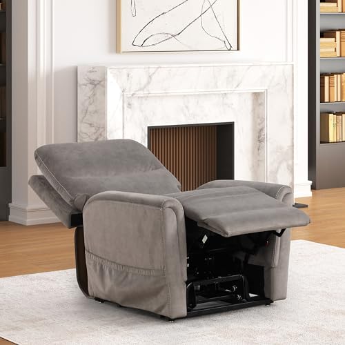 Sillón reclinable con masaje Gris miniatura 5