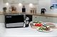 Russell Hobbs RHMM701B 17 Liter, 700 W, schwarz, manuelle Solo-Mikrowelle mit 5 Leistungsstufen, Signalton und Timer, Auftaufunktion, einfache Reinigung
