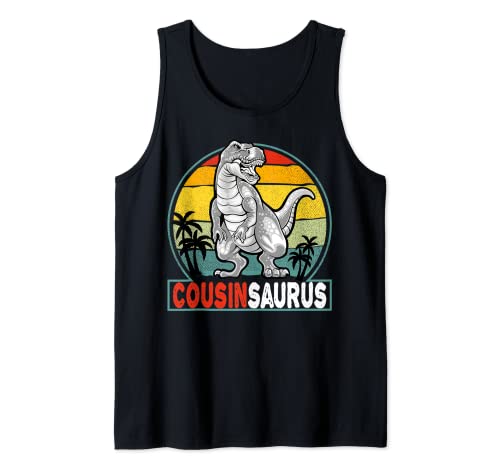Cousinsaurus Vintage T Rex dinosaurio primo Saurus Camiseta sin Mangas