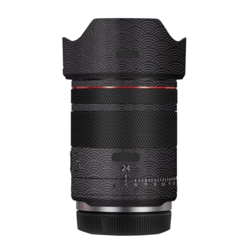Funda protectora adhesiva para lente Canon RF 24 mm f/1.4 - Diseño Auspicious Clouds Negro miniatura 1