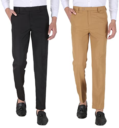 Image of UpToDate Fashion Mens Slim Regular Fit Formal Trouser Formal Pant for Men