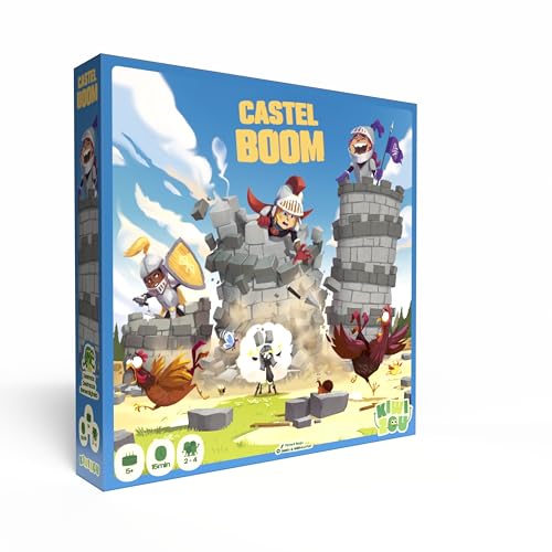 Blackrock Games Castel Boom, mémoire et dextérité, 2-4 Joueurs dès 5 Ans