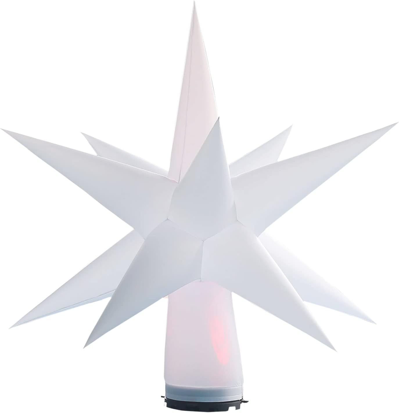 SAYOK Inflatable Ground Lighting Star(10ft, 1PC), Led Inflatable Balloon with Air Blower for Event Stage Party Decoration