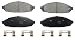 Wagner Severe Duty SX931 Semi-Metallic Disc Pad Set Includes Installation Hardware, Front