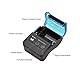 SHUAIGUO Tragbarer Thermo-Belegdrucker 58 mm Mini Tragbarer Taschendrucker 2 Zoll mit 11 Rollen Thermopapier USB-Verbindung und kabelloser BT kompatibel mit