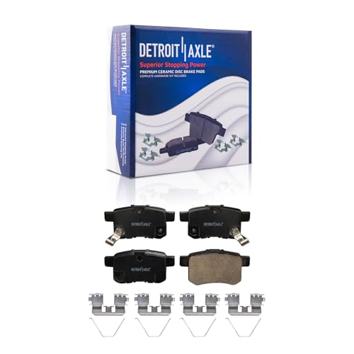 Image of Detroit Axle - Brake Kit for 2013-2017 Honda Accord, Front and Rear Drilled & Slotted Brake Rotors Ceramic Brake Pads w /Hardware Replacement: 11.54'' inch Front and 11.10 inch inch Rear Rotor