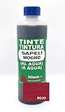  Promade - Tinte al agua para madera 500 ml (Rojo)
