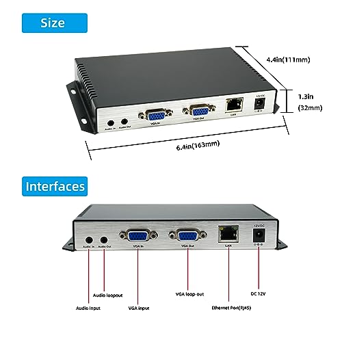 Encodeur streaming VGA RTMP RTMPS pour diffusion live 1080p