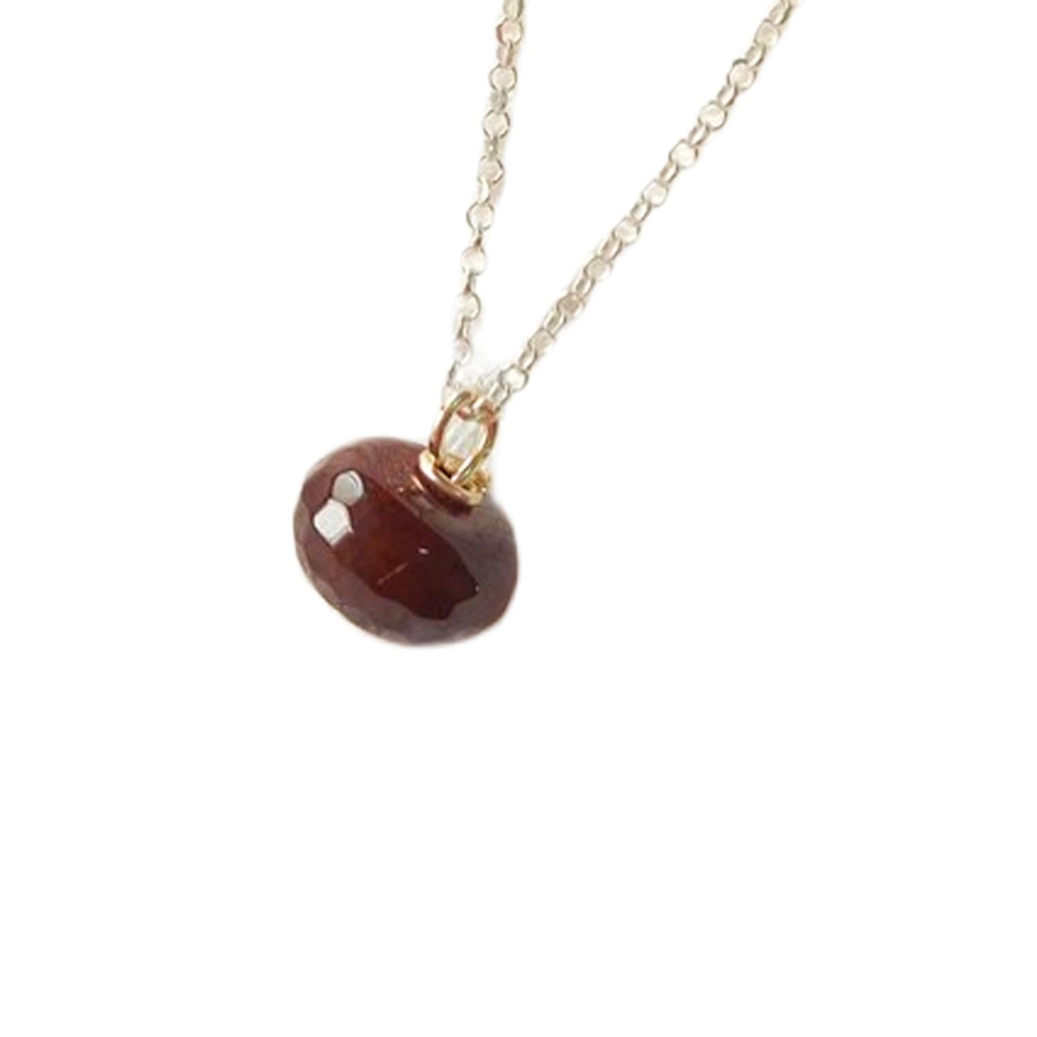 Collar de ágata sanadora roja y plata 925 con energía espiritual activa 3