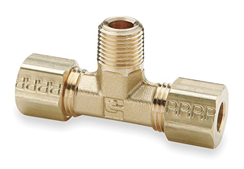 Parker Hannifin 68CA-4-2 Brass Male Connector Compress-Align Fitting, 1/4