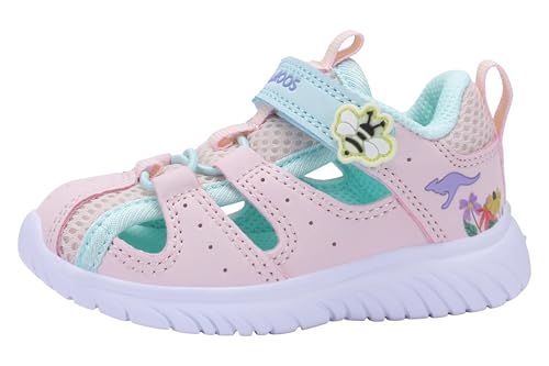 KangaROOS KI-Rock Lite EV Sandales plates unisexes pour enfant, rose forestier/bee, taille 28 EU