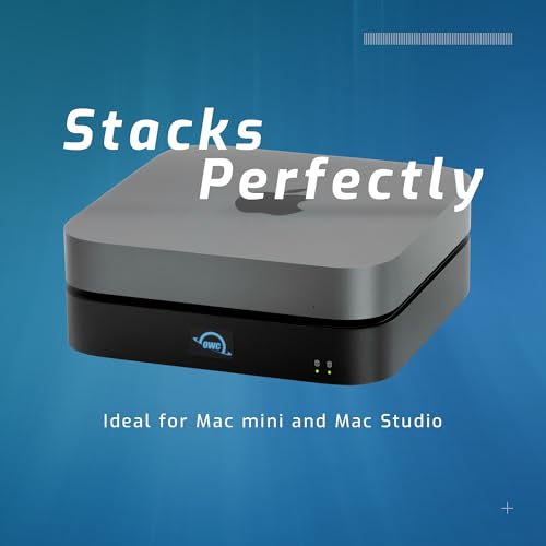 Image of OWC (Enclosure only miniStack STX, Upgradeable Expansion Solution and Thunderbolt Hub /Mini Dock with 3 Extra TB4 Ports. for Mac Studio, Mac mini and Other Devices. Matte Black