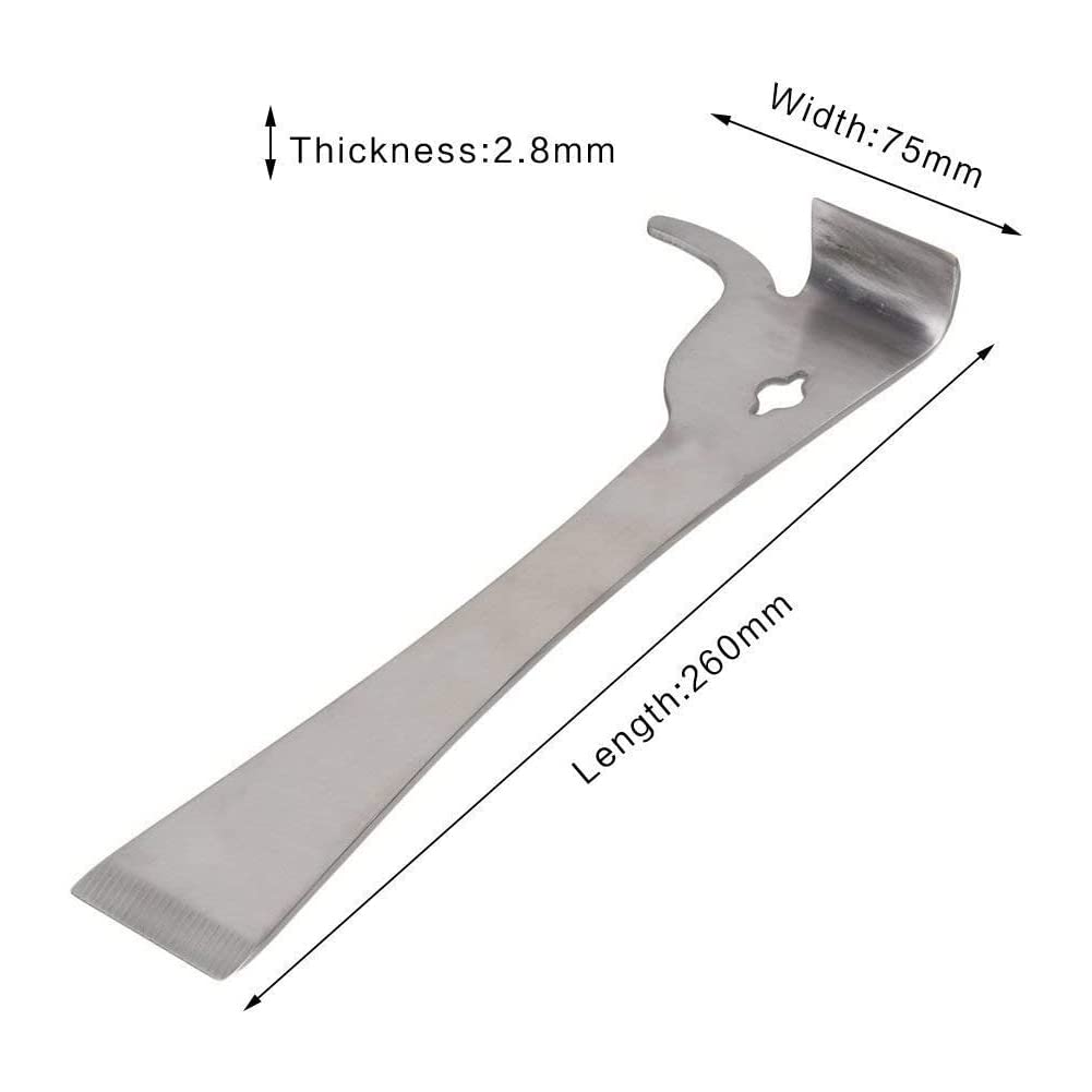 Kit 3 Outils De Ruche En Acier Inoxydable - Crochet En J, Lève-cadre, Grattoir - Pour Apiculteurs