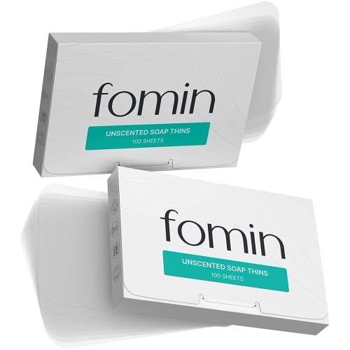 Image of FOMIN Paper Soap Sheets for Hand Washing - 300 Unscented Travel Soap Sheets