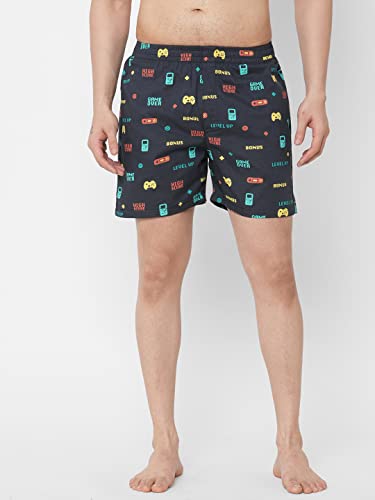 Image of GoSriKi Men's Cotton Printed Boxer Shorts (Pack of 4) (ANL-BXR-PACK-4-GS-026)