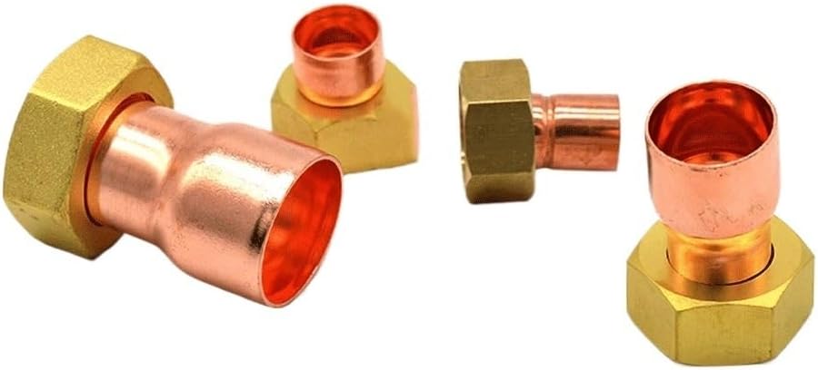 28mm Welding Copper Tube To Female BSPP 1-1/2" Thread Hex Bushing Pipe Fitting Thickening
