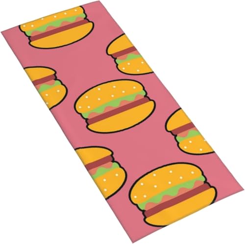 フェイスタオル ハンバーガー チェック ドット 花柄 マイクロファイバー タオル 柔らか 肌に優しい 肌触りが良い ふわふわ 髪に優しい 通気 かわいい 抗菌防臭加工 瞬間吸水 速乾 耐久性 薄手 毛羽落ち少ない 業務用タオル