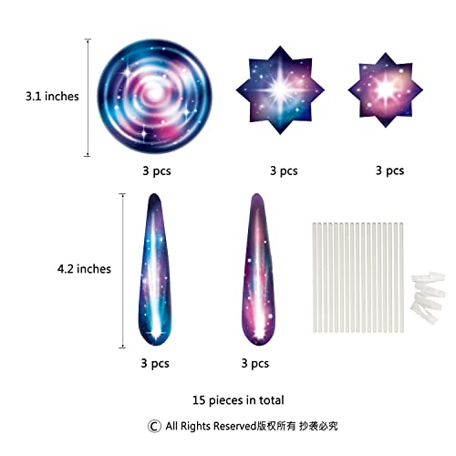 Iridescent Twinkle Star Cupcake Topper Space Galaxy Celestial Shoting Stars Meteor Cup Cake Topper For Wedding Baby Shower Birthday Party Cake Decorationparty Supplies #TOP2