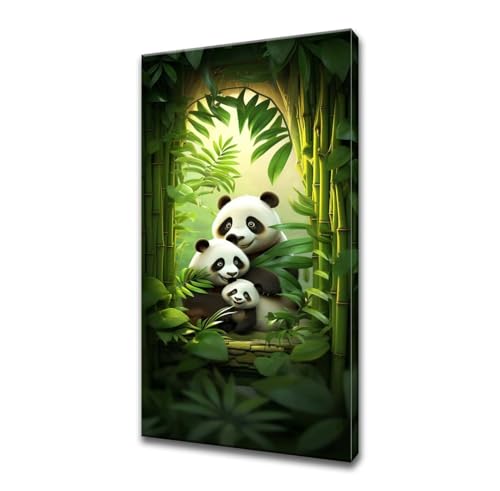 Diamond Painting Grande Taille 40x80cm Panda | Kit DIY Broderie Strass 5D
