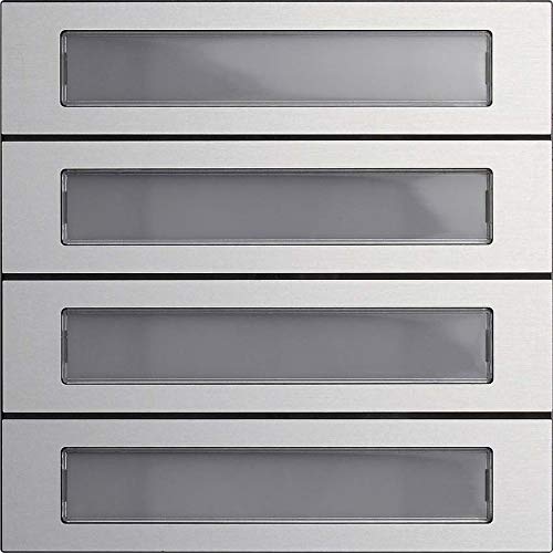 Preisvergleich Produktbild Gira Ruftastenmodul 4fach 5534926 Aluminium Funktionsmodul für Türkommunikation 4010337022558
