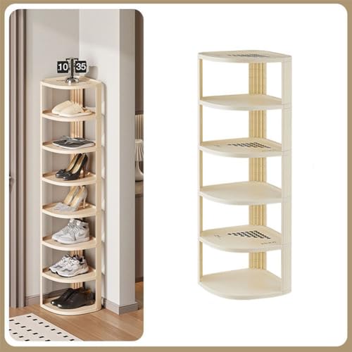 Support à chaussures vertical pour entrée et placard étagère empilable - 2