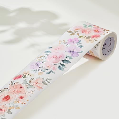 WT Flower Corridor Wide Washi Tape, Single Roll, Original