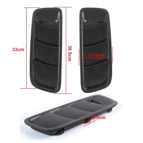 Grille d'évent de capot voiture compatible avec Jeep Wrangler JL - 4