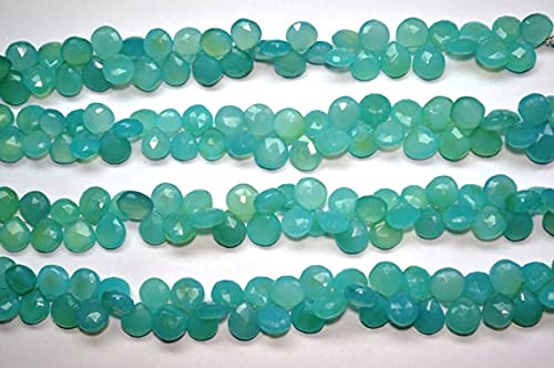 Chalcédoine aqua véritable en cœur pour éviter les pierres ternes dans vos bijoux artisanaux