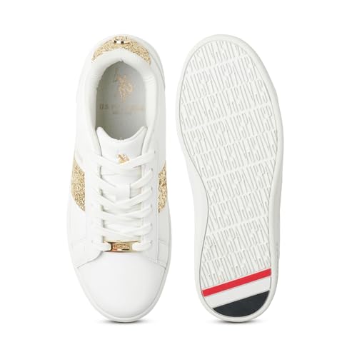 Image of U.S. Polo ASSN. Kate 3.0 Off White Sneakers Shoes with Premium Upper