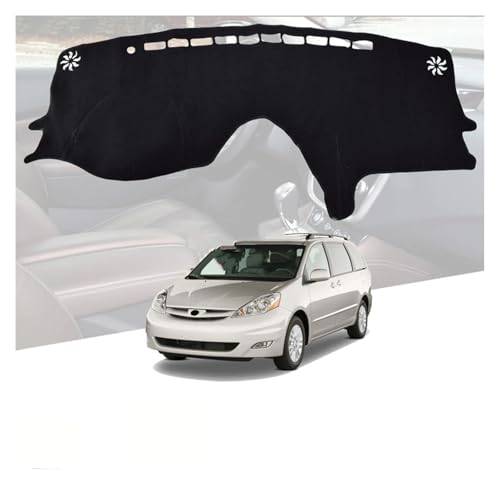 Tapis dashmat de tableau de bord pour Toyota Sienna 2004-2007