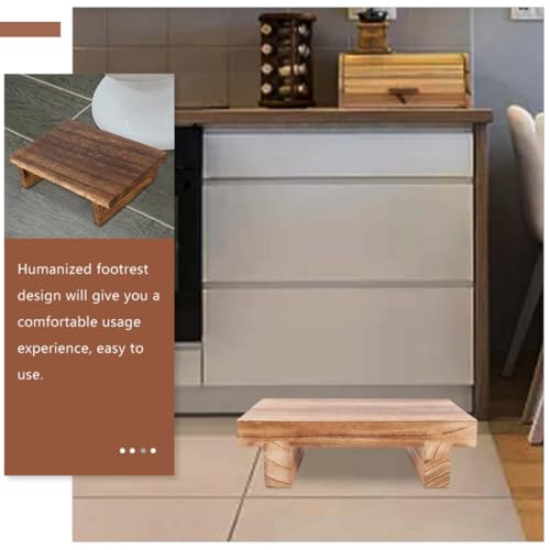 Taburete estructural de madera estable con reposapiés práctico y peso ligero interior 7